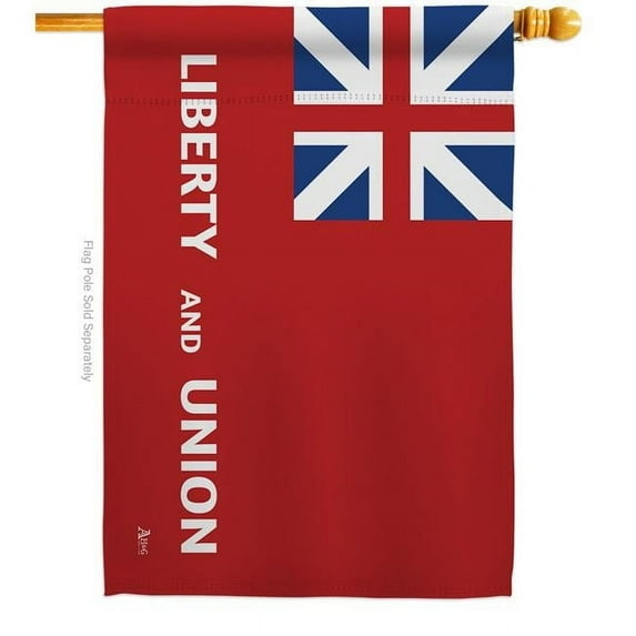Americana Home & Garden 28 x 40 in. Taunton American USA Historic House Flag with Double-Sided Horizontal Decoration Banner Garden Yard Gift