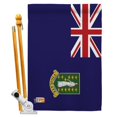 thumbnail image 1 of Americana Home & Garden AA-CY-HS-140036-IP-BO-D-US18-AG 28 x 40 in. British Virgin Islands Flags of the World Nationality Impressions Decorative Vertical Double Sided House Flag Set & Pole Bracket Har, 1 of 1