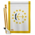 thumbnail image 1 of Americana Home & Garden AA-SS-HS-140540-IP-BO-D-US18-AG 28 x 40 in. Rhode Island States Impressions Decorative Vertical Double Sided House Flag Set & Pole Bracket Hardware Flag Set, 1 of 1