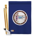 thumbnail image 1 of Americana Home & Garden AA-SS-HS-140547-IP-BO-D-US18-AG 28 x 40 in. Virginia States Impressions Decorative Vertical Double Sided House Flag Set & Pole Bracket Hardware Flag Set, 1 of 1