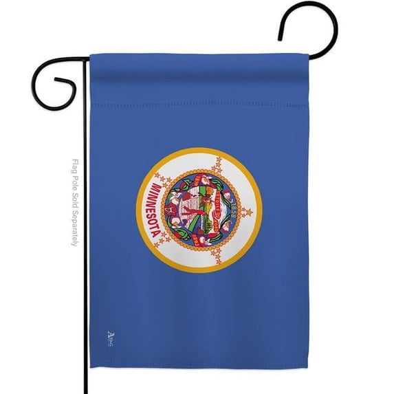 Americana Home & Garden G142524-BO 13 x 18.5 in. Minnesota American State Garden Flag with Double-Sided Horizontal House Decoration Banner Yard Gift