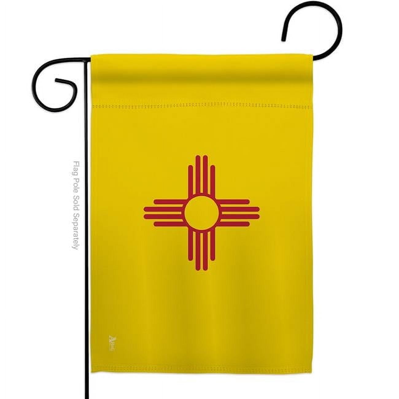 Americana Home & Garden G142532-BO 13 x 18.5 in. New Mexico American State Garden Flag with Double-Sided Horizontal House Decoration Banner Yard Gift