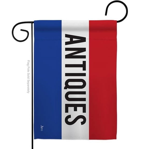 Americana Home & Garden G142778-BO Antiques Novelty Merchant 13 x 18.5 in. Double-Sided Decorative Horizontal Garden Flags for House Decoration Banner Yard Gift