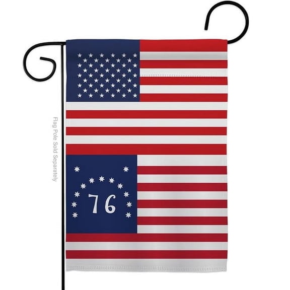 Americana Home & Garden G142822-BO 13 x 18.5 in. USA Bennington American Historic Vertical Garden Flag with Double-Sided House Decoration Banner Yard Gift
