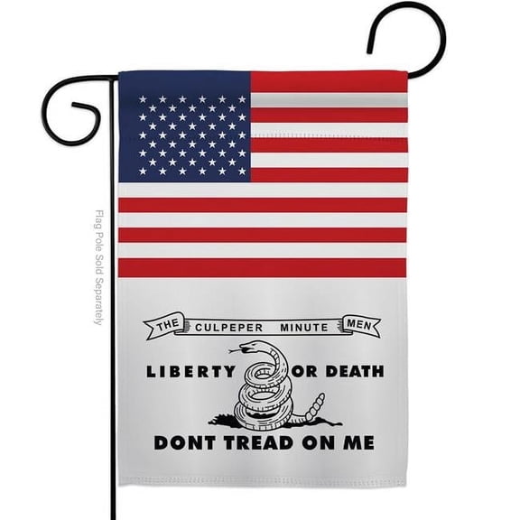 Americana Home & Garden G142833-BO 13 x 18.5 in. USA Culpepper American Historic Vertical Garden Flag with Double-Sided House Decoration Banner Yard Gift