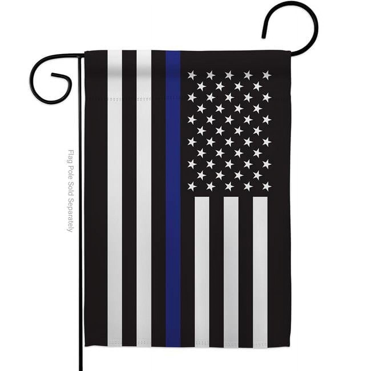 Americana Home & Garden G142914-BO 13 x 18.5 in. Thin Blue Line Garden ...