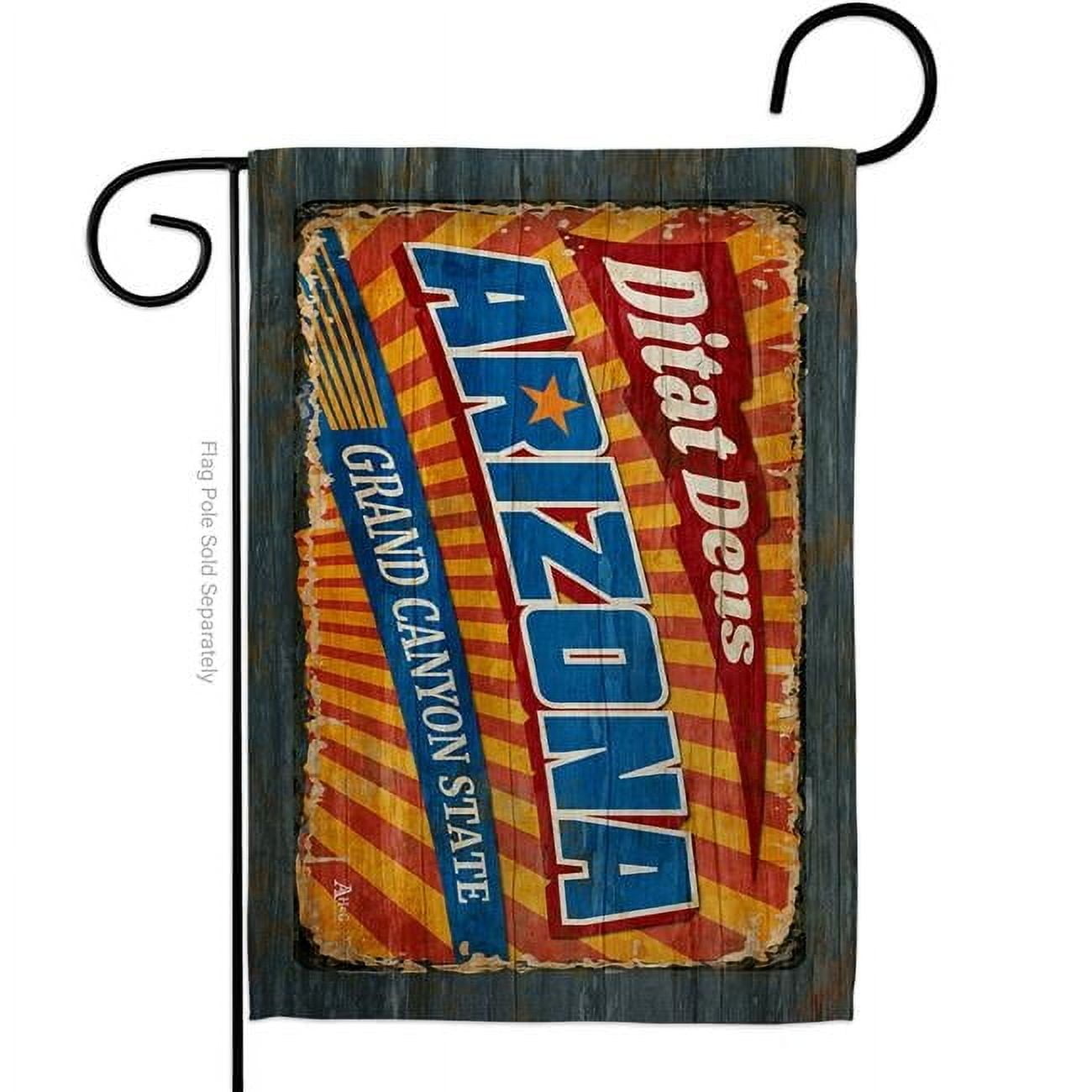 Arizona Vintage American State Garden Flag with Double-Sided Print