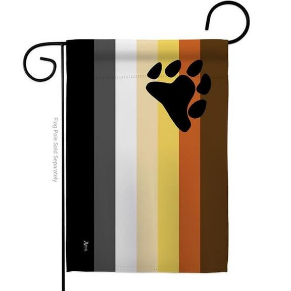 Americana Home & Garden G149004-BO Bear Brotherhood Support Pride 13 x 18.5 in. Double-Sided Decorative Horizontal Garden Flags for House Decoration Banner Yard Gift