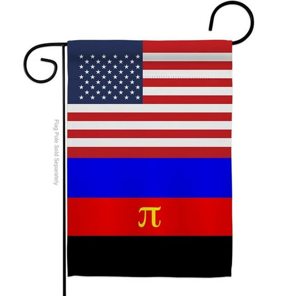 Americana Home & Garden G149044-BO US Polyamory Support Pride 13 x 18.5 in. Double-Sided Decorative Vertical Garden Flags for House Decoration Banner Yard Gift