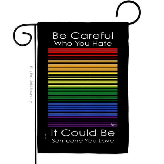 Americana Home & Garden G149689-BO Someone You Love Support Pride 13 x 18.5 in. Double-Sided Decorative Vertical Garden Flags for House Decoration Banner Yard Gift