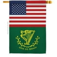 thumbnail image 1 of Americana Home & Garden H140407-BO Erin go Bragh US Friendship Springtime St Patrick Double-Sided Garden Decorative House Flag, Multi Color, 1 of 1