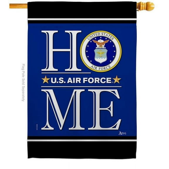 Americana Home & Garden H140631-BO 28 x 40 in. US Air Force Home House Flag with Armed Forces Double-Sided Decorative Vertical Flags Decoration Banner Garden Yard Gift