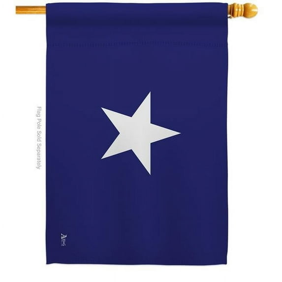 Americana Home & Garden H140687-BO 28 x 40 in. Bonnie Blue American USA Historic House Flag with Double-Sided Horizontal Decoration Banner Garden Yard Gift