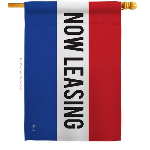 Americana Home & Garden H140790-BO Now Leasing Novelty Merchant 28 x 40 in. Double-Sided Decorative Horizontal House Flags for Decoration Banner Garden Yard Gift