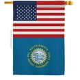 thumbnail image 1 of Americana Home & Garden H140800-BO 28 x 40 in. USA South Dakota American State Vertical House Flag with Double-Sided Decorative Banner Garden Yard Gift, 1 of 1