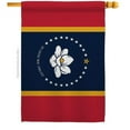 thumbnail image 1 of Americana Home & Garden H140907-BO 28 x 40 in. Mississippi House Flag with Regional States Double-Sided Decorative Vertical Decoration Banner Garden Yard Gift, 1 of 1