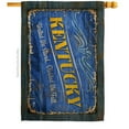 thumbnail image 1 of Americana Home & Garden H140962-BO 28 x 40 in. Kentucky Vintage American State House Flag with Double-Sided Horizontal Decoration Banner Garden Yard Gift, 1 of 1