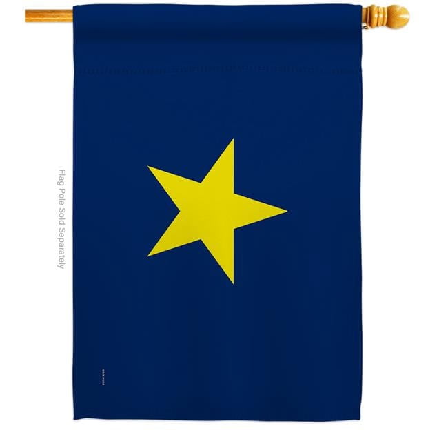 Americana Home & Garden H141098-BO 28 x 40 in. Republic of Texas 1836-1839 American USA Historic House Flag with Double-Sided Decorative Banner Garden Yard Gift
