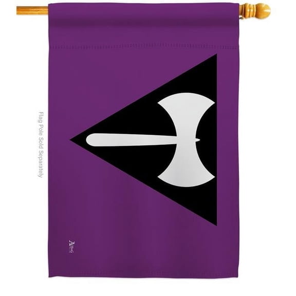 Americana Home & Garden H148012-BO Labrys Pride Support 28 x 40 in. Double-Sided Decorative Horizontal House Flags for Decoration Banner Garden Yard Gift