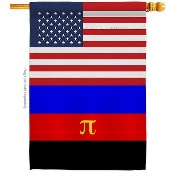 Americana Home & Garden H148044-BO US Polyamory Support Pride 28 x 40 in. Double-Sided Decorative Vertical House Flags for Decoration Banner Garden Yard Gift