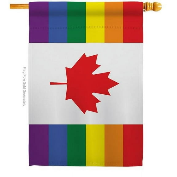 Americana Home & Garden H148669-BO Canada Pride Support 28 x 40 in. Double-Sided Decorative Horizontal House Flags for Decoration Banner Garden Yard Gift