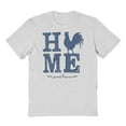 thumbnail image 1 of Americana Home Sweet Home Aged Graphic Ash Grey Men's Cotton T-Shirt, 1 of 1