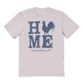 thumbnail image 1 of Americana Home Sweet Home Aged Graphic Ice Grey Men's Cotton T-Shirt, 1 of 1