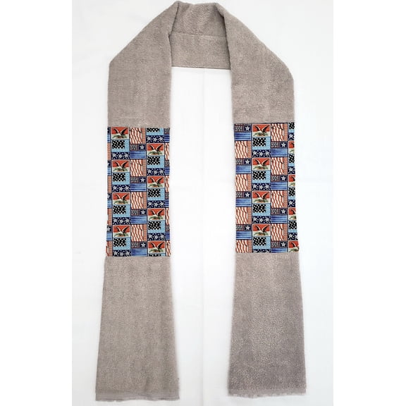 Americana Kitchen Towel Boa / Scarf by Penny's Needful Things (Gray) (Eagle)