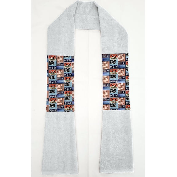Americana Kitchen Towel Boa / Scarf by Penny's Needful Things (White) (Eagle)