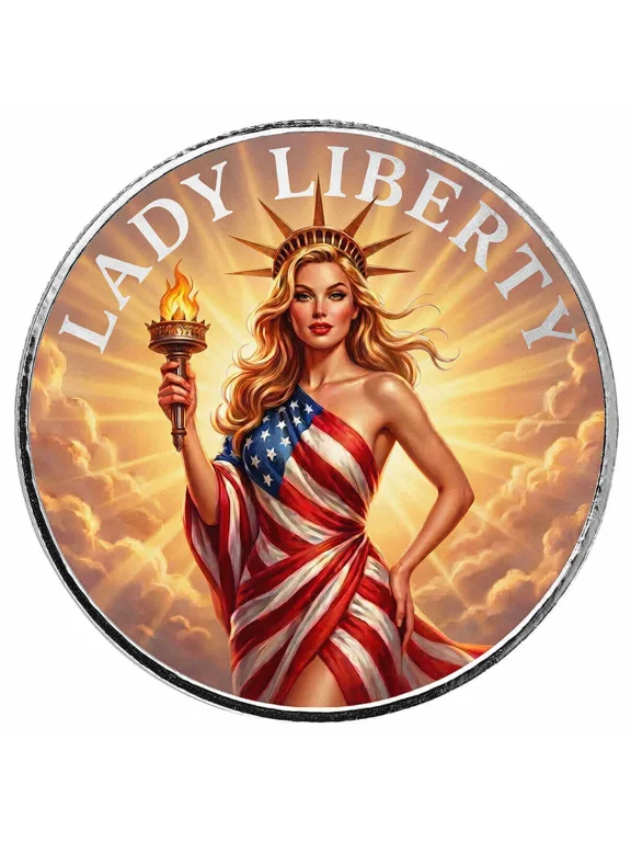 Americana | Lady Liberty 1 oz Silver Colorized Round .999 Fine Silver