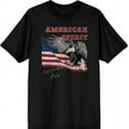 thumbnail image 1 of Americana Let Freedom Ring Men's Black Crew Neck Short Sleeve Tee-3XL, 1 of 2
