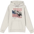 thumbnail image 1 of Americana Let Freedom Ring Sand Adult Long Sleeve Hoodie-XL, 1 of 3