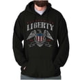 thumbnail image 1 of Americana Liberty USA Flag Patriot Hoodie Sweatshirt Women Men Brisco Brands S, 1 of 6