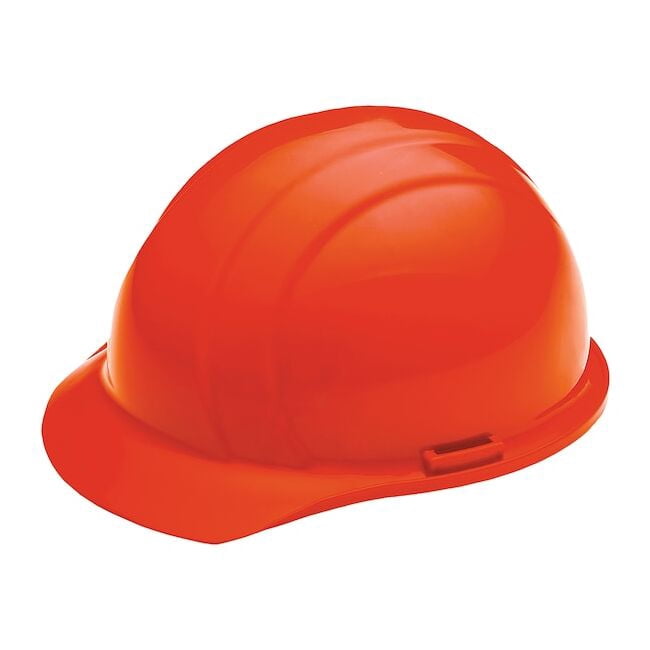 Hard Hat, Americana, Polyethylene, 4 Point Ratchet, Type 1, Class E, Hi-Vis Orange