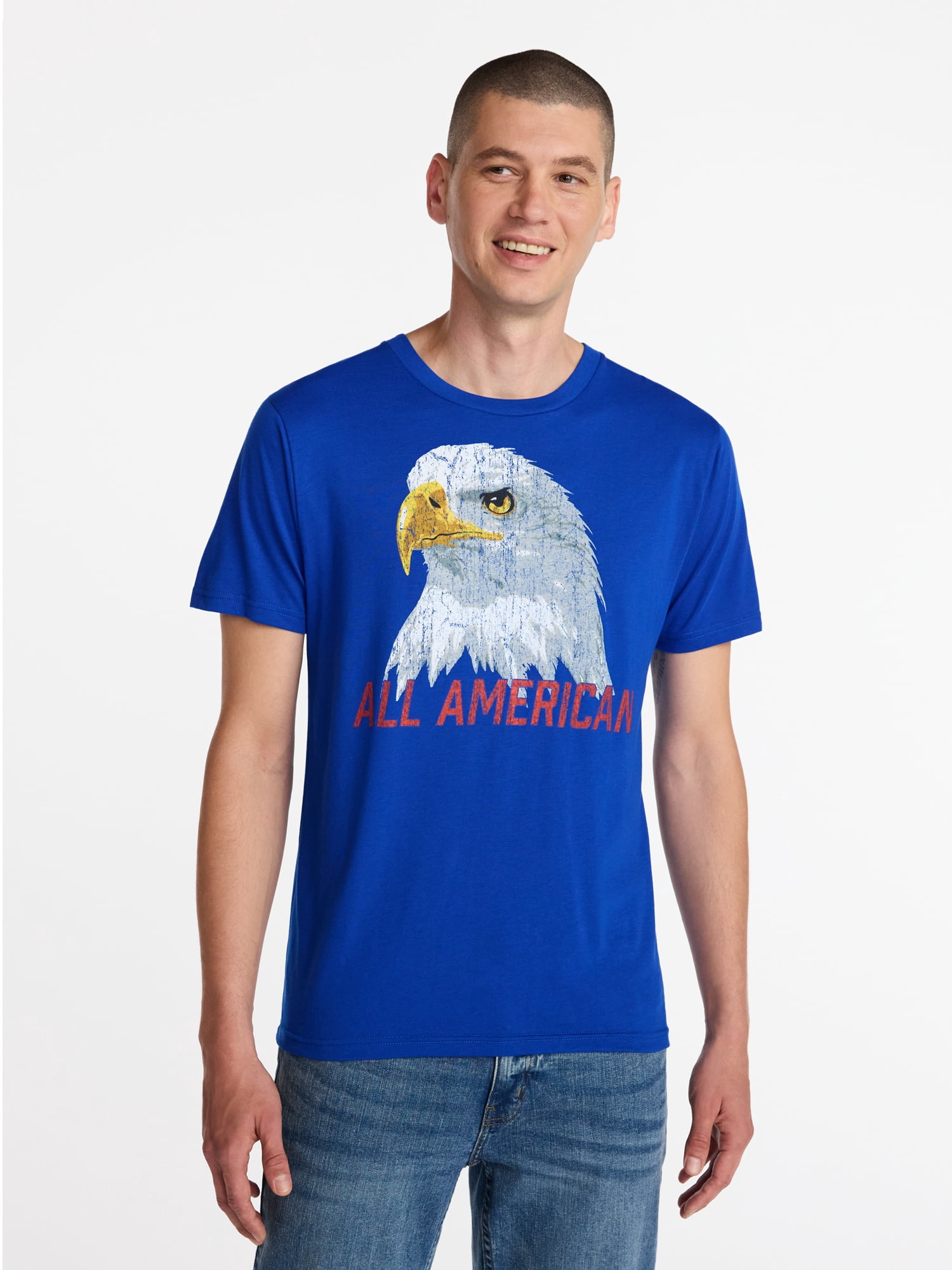 Americana Men's and Big Men's America 250 Graphic Tee Shirt from
