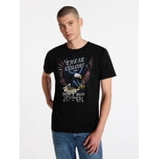 Americana Men's and Big Men's Eagle of Freedom Graphic Tee Shirt from Way to Celebrate, Sizes XS-3XLT