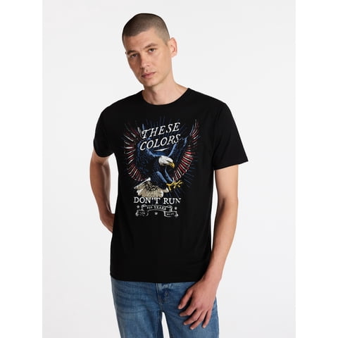 Americana Men's and Big Men's Eagle of Freedom Graphic Tee Shirt from Way to Celebrate, Sizes XS-3XLT