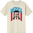 thumbnail image 1 of Americana Merica Mustached Man Natural Men's Crew Neck Short Sleeve Tee-XXL, 1 of 2