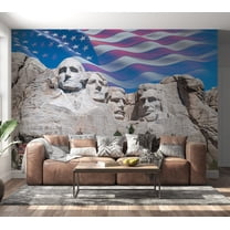 Americana Non-pasted Wallpaper Wall Mural - Mount Rushmore
