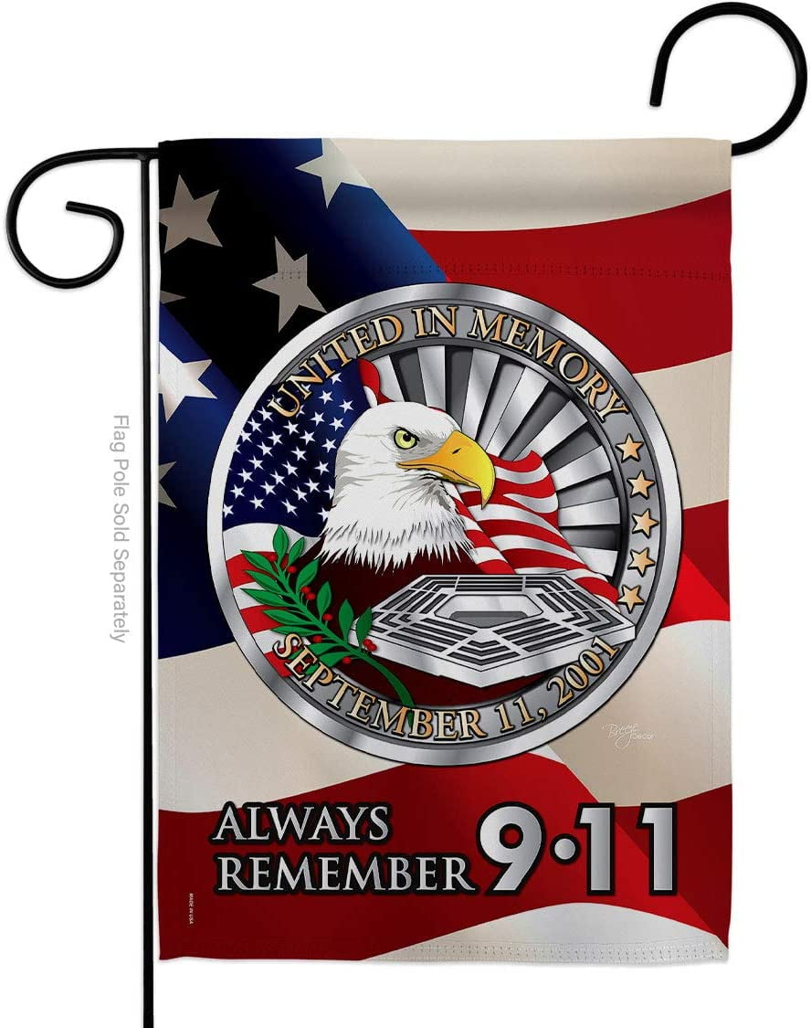 Large Patriotic 9/11 Memorial Polyester Garden Flag