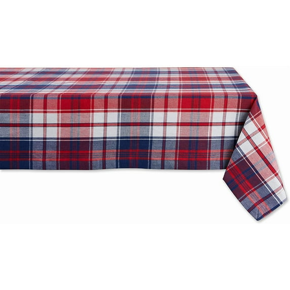 Americana Plaid, Table Top Collection, Tablecloth, , Red, White, & Blue