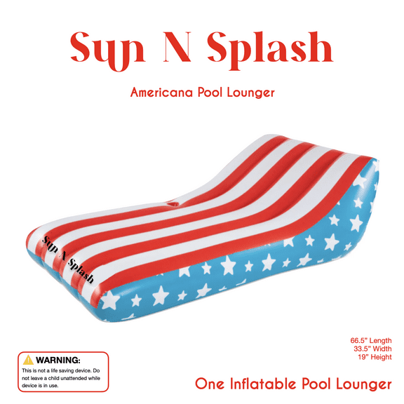Americana Pool Lounger by Sun N Splash