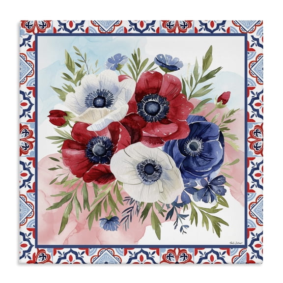 Stupell Industries Americana Poppy Bouquet Canvas Wall Art, design by Nicole DeCamp