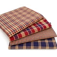 thumbnail image 1 of Americana Red & Navy Blue Assorted Homespun Plaid Gingham Homespun Cotton Fabric Bundle - Set of 4 Fat Quarters by JCS, 1 of 5