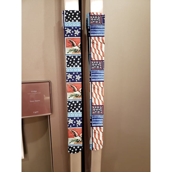 Americana Refrigerator Oven Dishwasher Handle Covers by Penny's Needful Things (15 Inch) (Set of 2) (Eagle)