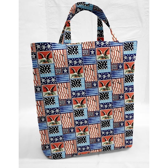 Americana Tote Bag (Small Oval Tote)(Eagle)