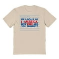 thumbnail image 1 of Americana Scale America Graphic Sand Men's Cotton T-Shirt, 1 of 1