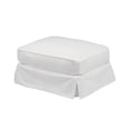 thumbnail image 1 of Americana Slipcovered Ottoman Warm White, 1 of 1