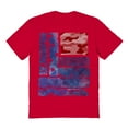 thumbnail image 1 of Americana Southwestern Flag Camo Graphic Red Men's Cotton T-Shirt, 1 of 1