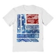 thumbnail image 1 of Americana Southwestern Flag Camo Graphic White Men's Cotton T-Shirt, 1 of 1